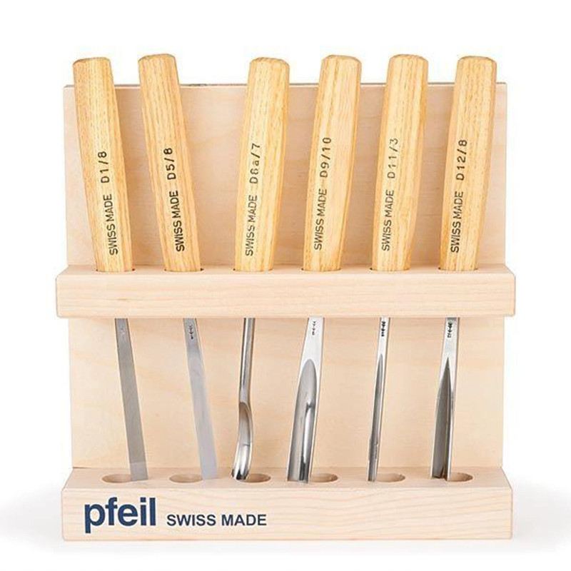 Carving Tool Intermediate Size Set A - 6 Piece